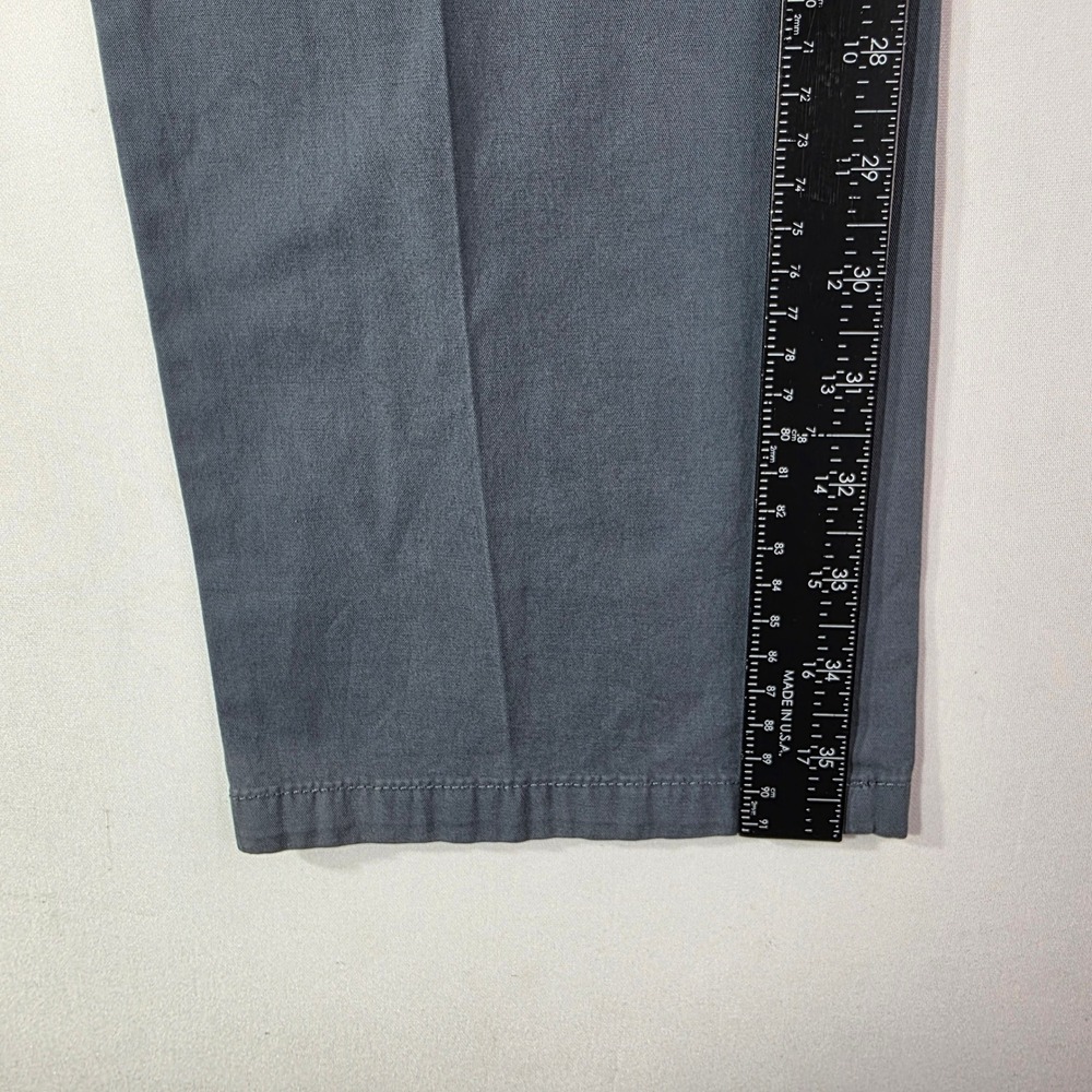 NEW Peter Millar Crown Gray Cotton Cashmere Blend Flat Front Trousers Mens 35x35 - Picture 4 of 14